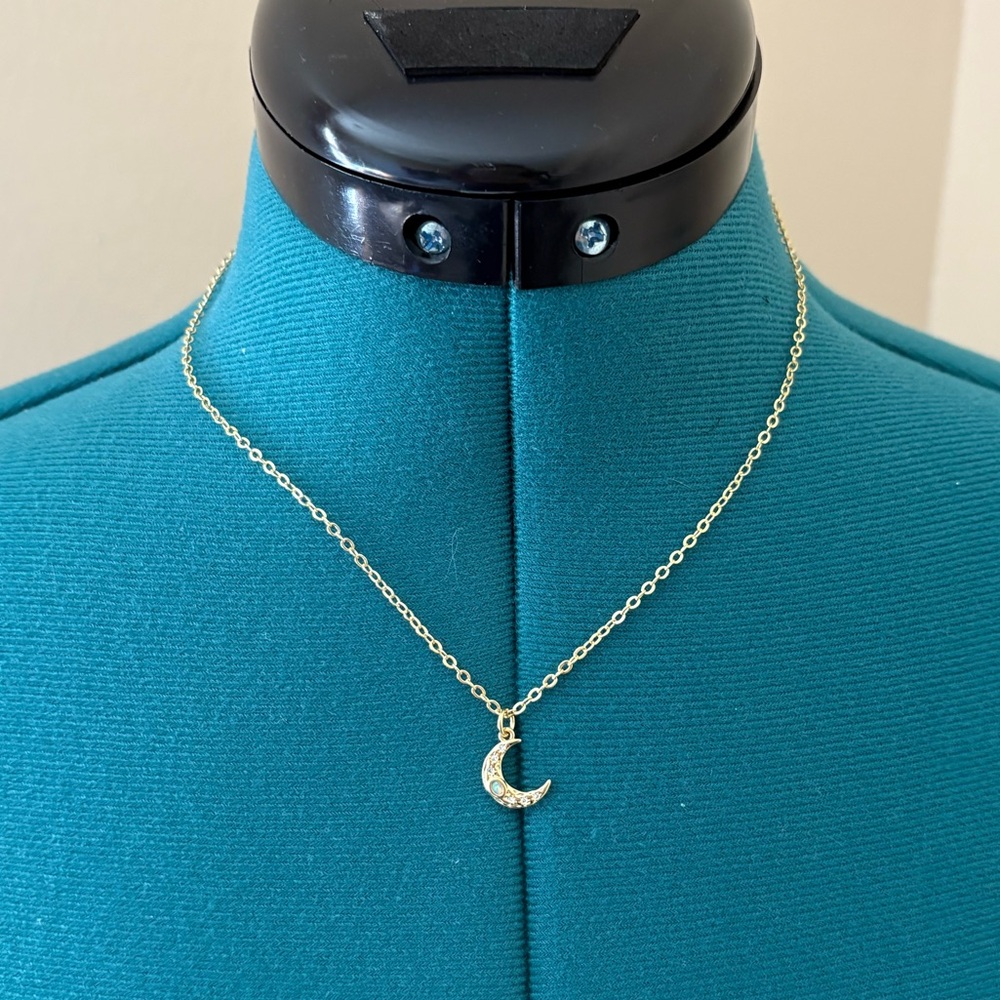 Gold Moon Necklace